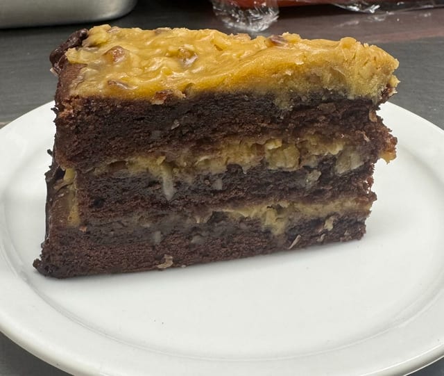 German Chocolate Cake.