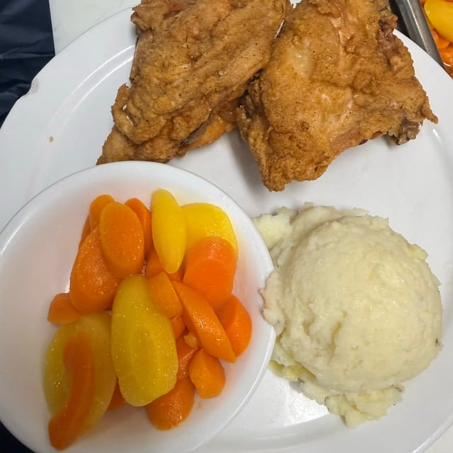 Broasted Chicken Dinner.