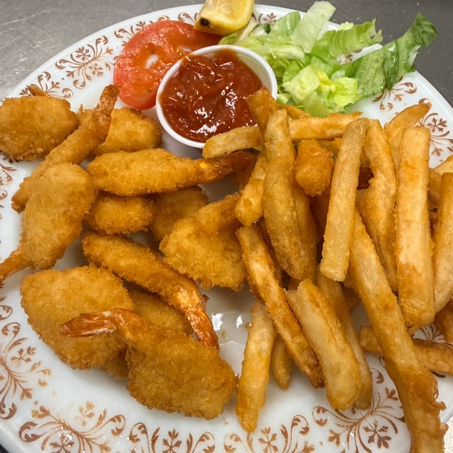 Shrimp in a Basket.