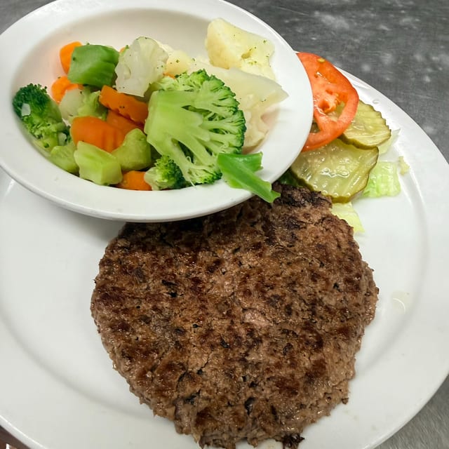 Hamburger Steak.