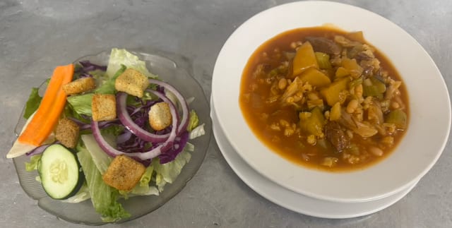 Homemade Soup & Salad Combo.