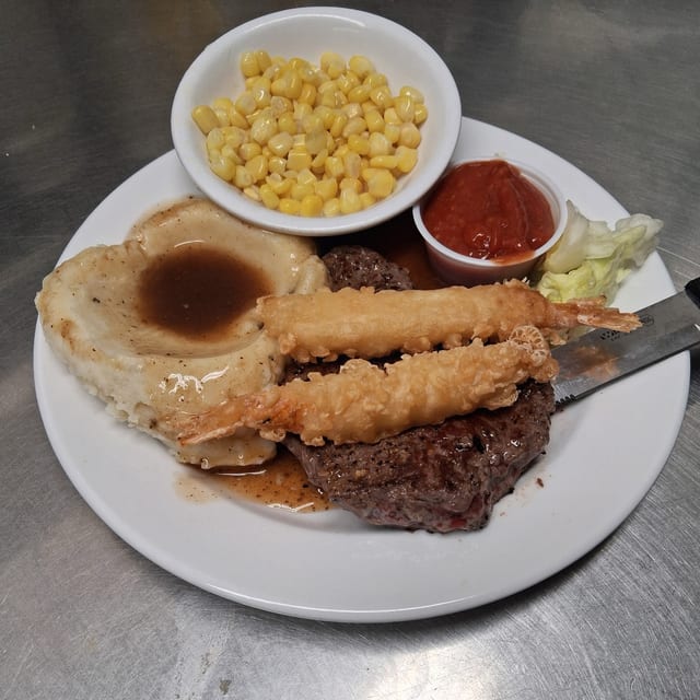 Steak & Shrimp.